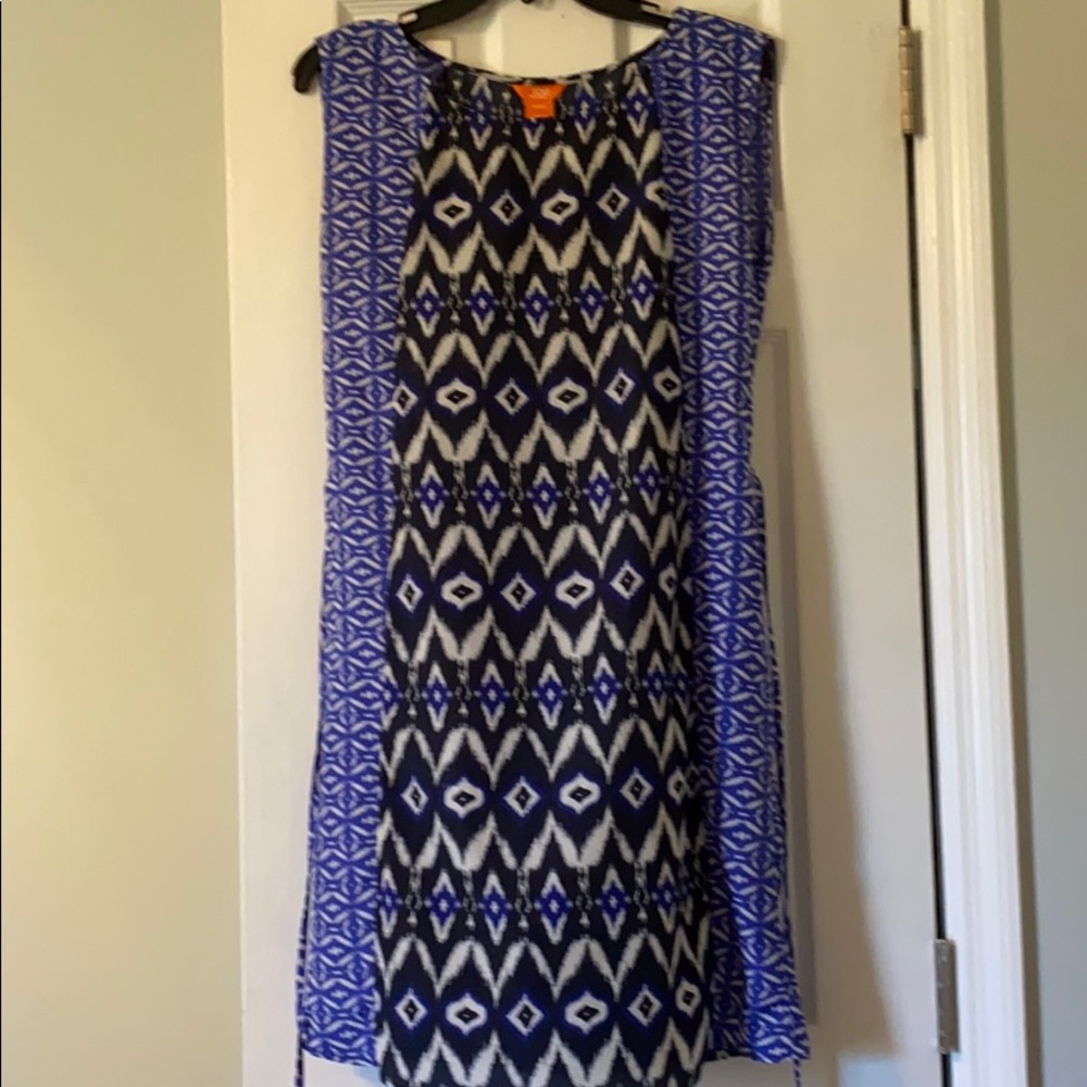Joe Fresh Blue Patterned Dress
